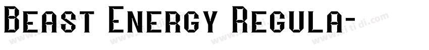 Beast Energy Regula字体转换 Beast Energy Regula字体转换